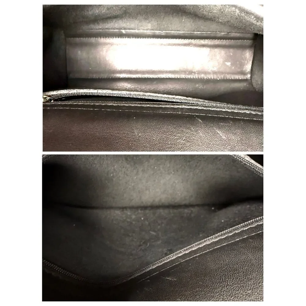 Vintage Coach Court Bag 9870 Crossbody Satchel — Black Glove-Tanned Leather - Picture 11 of 14